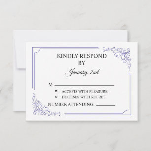 Wedding RSVP Postcard