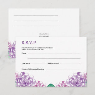 Wedding RSVP PostCard