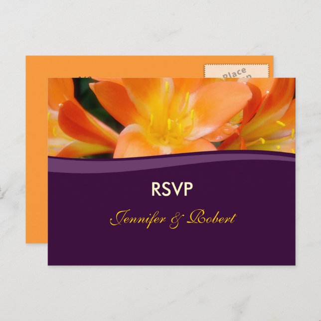 Wedding RSVP Postcard (Front/Back)