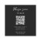 Wedding RSVP | QR Code Modern Stylish Black