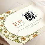 Wedding RSVP QR Code Vintage Art Nouveau Mucha Invitation<br><div class="desc">Art Nouveau Vintage wedding RSVP card by Alphonse Mucha in a floral, romantic, and whimsical design. Victorian flourishes complement classic art deco fonts. Please enter your custom information, and you're done. If you wish to change the design further, simply click the blue "Customise It" button. Thank you so much for...</div>