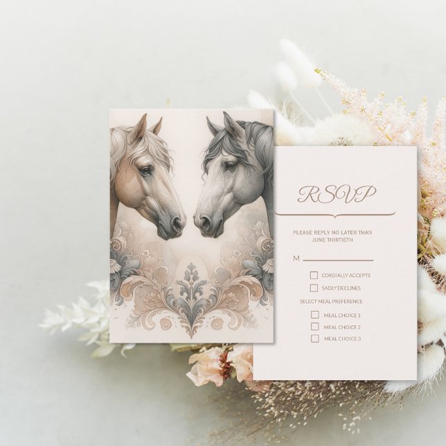 Wedding RSVP Response Card (Wedding RSVP Response Card (front and back))