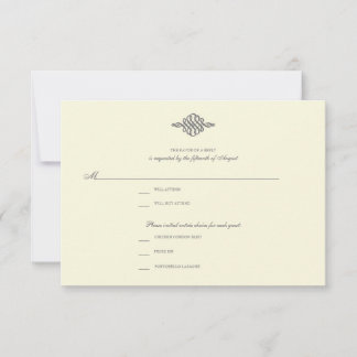 Wedding RSVP Response Card // Elegant Collection