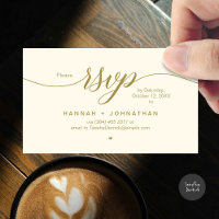 Wedding RSVP via Phone or email respond