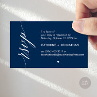 Wedding RSVP via Text Message or Email, Reminder