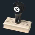 Wedding Rubber Stamp for RSVPs and Thank You Cards<br><div class="desc">Use this custom wedding rubber stamp for pre-addressing your wedding RSVP envelopes or use it as a return address stamp for your wedding invitations and wedding thank you cards.</div>