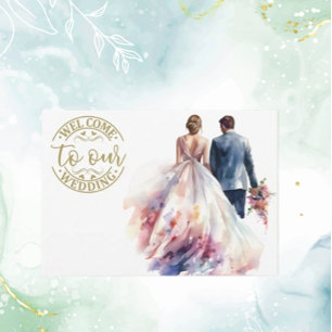 Wedding Rustic Classic Boho Floral Enclosure Card