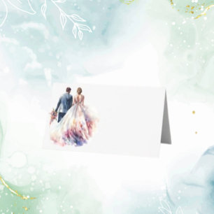 Wedding Rustic Classic Boho Floral Place Card