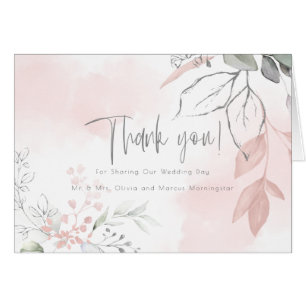 Wedding   Sage and Blush Pink Watercolor Foliage