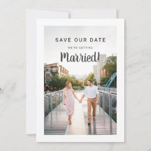 Wedding Save Date 2 Photo Front Back Make Your Own Save The Date