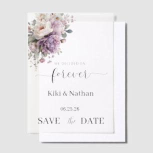 Wedding Save Date Vellum Overlay Invitations