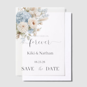 Wedding Save Date Vellum Overlay Invitations