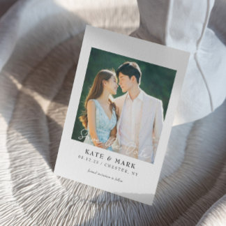 Wedding save the card invitation I Elegant wedding