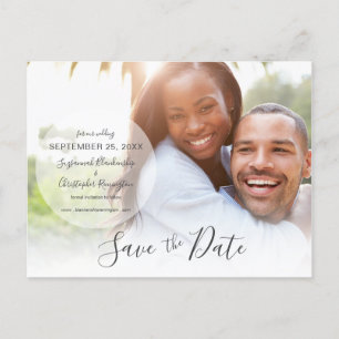 Wedding Save The Date Announcement Custom Photo Postcard