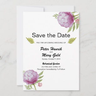 Wedding Save The Date Announcement Postcard