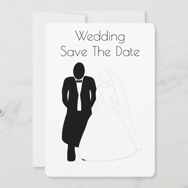 Wedding Save The Date Bride Groom (Front)