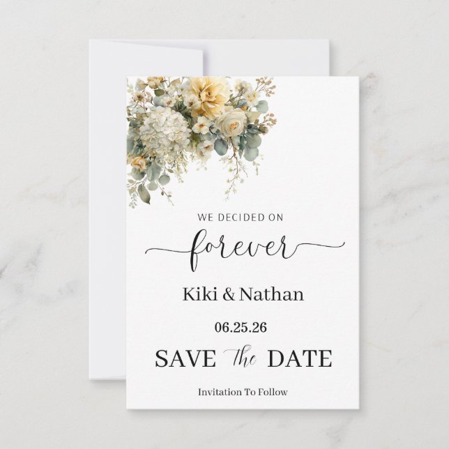 Wedding Save the Date Card (Front)