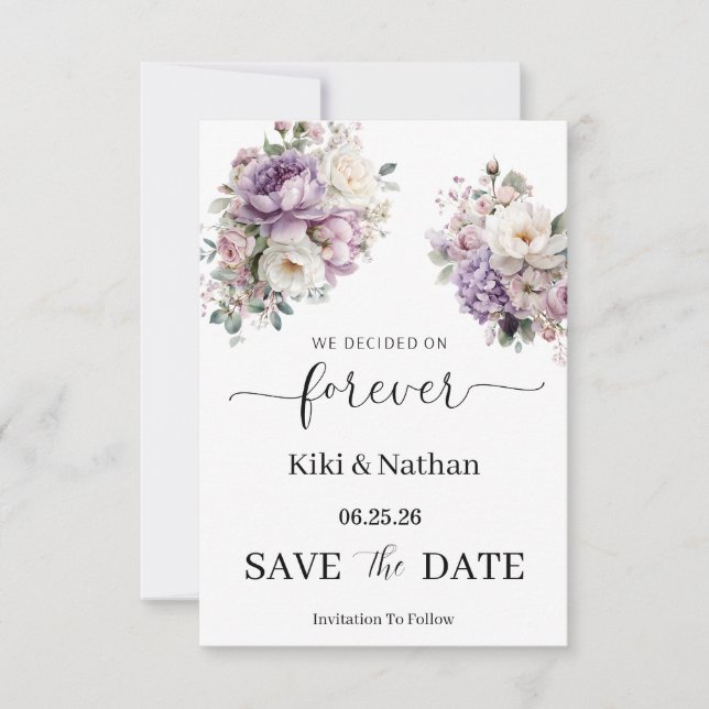 Wedding Save the Date Card (Front)