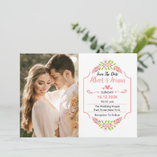 Wedding Save The Date Card