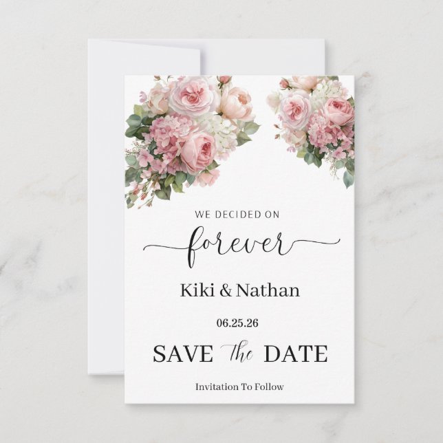 Wedding Save the Date Card (Front)