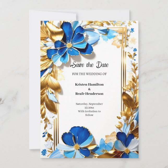 Wedding Save the Date Card (Front)