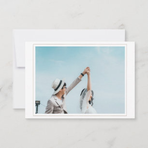 Wedding Save the Date Card with Photo RSVP