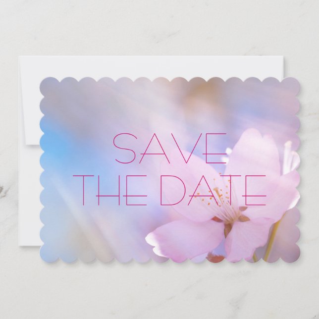 Wedding Save the Date Cherry Blossom (Front)