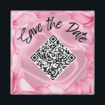 Wedding Save the Date Custom QR Code Magnet<br><div class="desc">Make your special moments truly memorable with our Pink Orchid "Save the Date" Magnet. Featuring a stunning pink orchid background, this elegant magnet is the perfect way to announce your upcoming event in style. What sets this magnet apart is its customisable QR code and RSVP text, allowing you to personalise...</div>