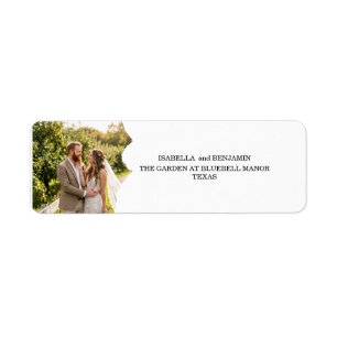 Wedding Save the Date Envelope Seal Photo Address 
