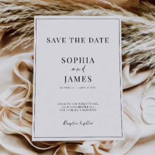 Wedding Save the Date Invitation