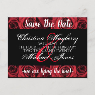 wedding save the date invitation postcard