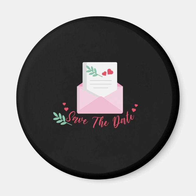 Wedding Save The Date Magnet (Front)