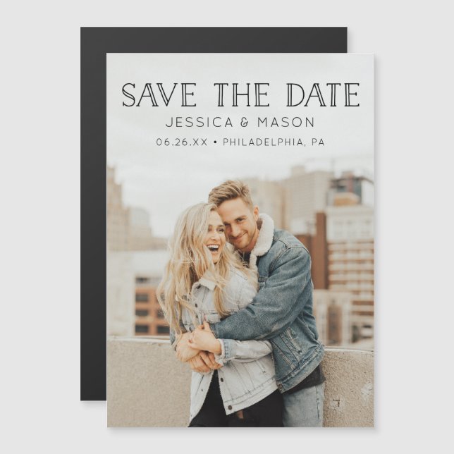 Wedding Save The Date Magnets - Save The Dates (Front/Back)
