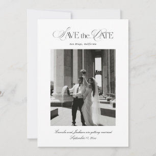 Wedding Save the Date Photo Invitation