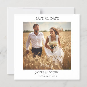 Wedding Save the Date Photo Magnetic Card