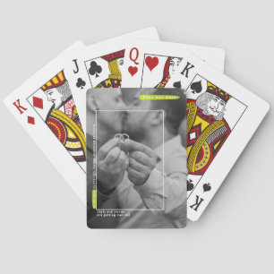 Wedding Save The Date photo Playing cards