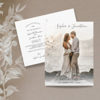 Wedding Save the Date Photo Pretty Script Font