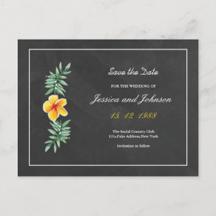 Wedding save the date postcard