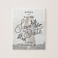 Wedding Save the Date Pretty Calligraphy Botanical