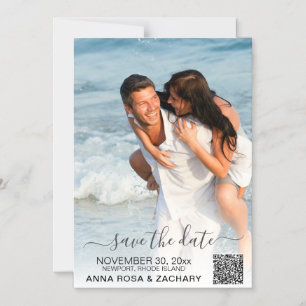 *~* WEDDING SAVE the DATE - QR Website AR6 Magnetic Invitation