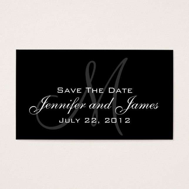Wedding Save the Date Website Card (Front)
