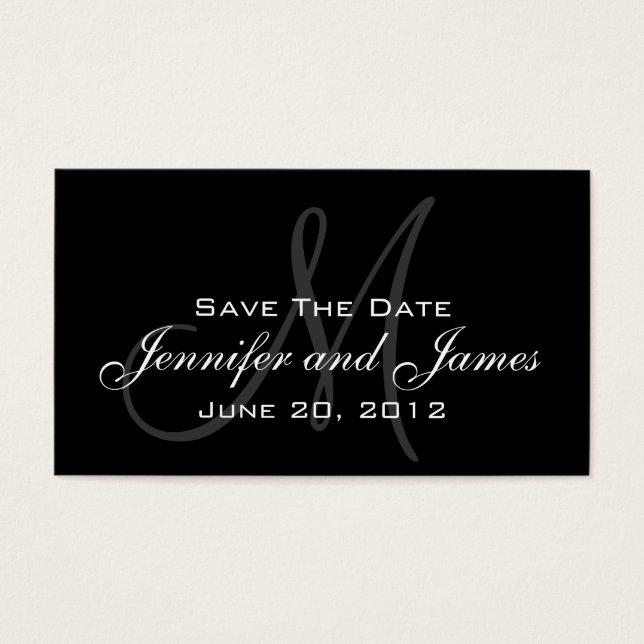 Wedding Save the Date Website Card (Front)
