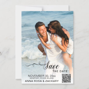 *~* WEDDING SAVE the DATE - Website QR AR6 Magnetic Invitation
