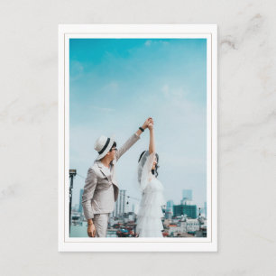 Wedding Save the Date with Photo enclosure card