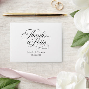 Wedding Scratch Card Thanks a Lotto Favour Envelop Envelope