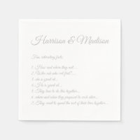 Wedding Script names Couple Fun Facts grey