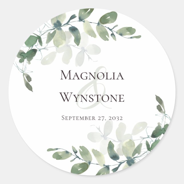 Wedding Seal Eucalyptus Greenery (Front)