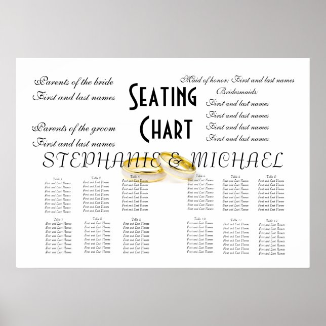 Wedding Seating Chart (Front)