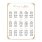 Wedding Seating Chart, Calligraphy Custom Colour