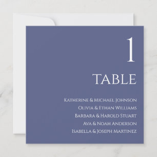Wedding Seating Chart-Marlin Blue and White Invitation